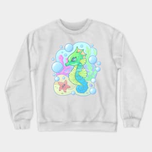 cute little seahorse Crewneck Sweatshirt